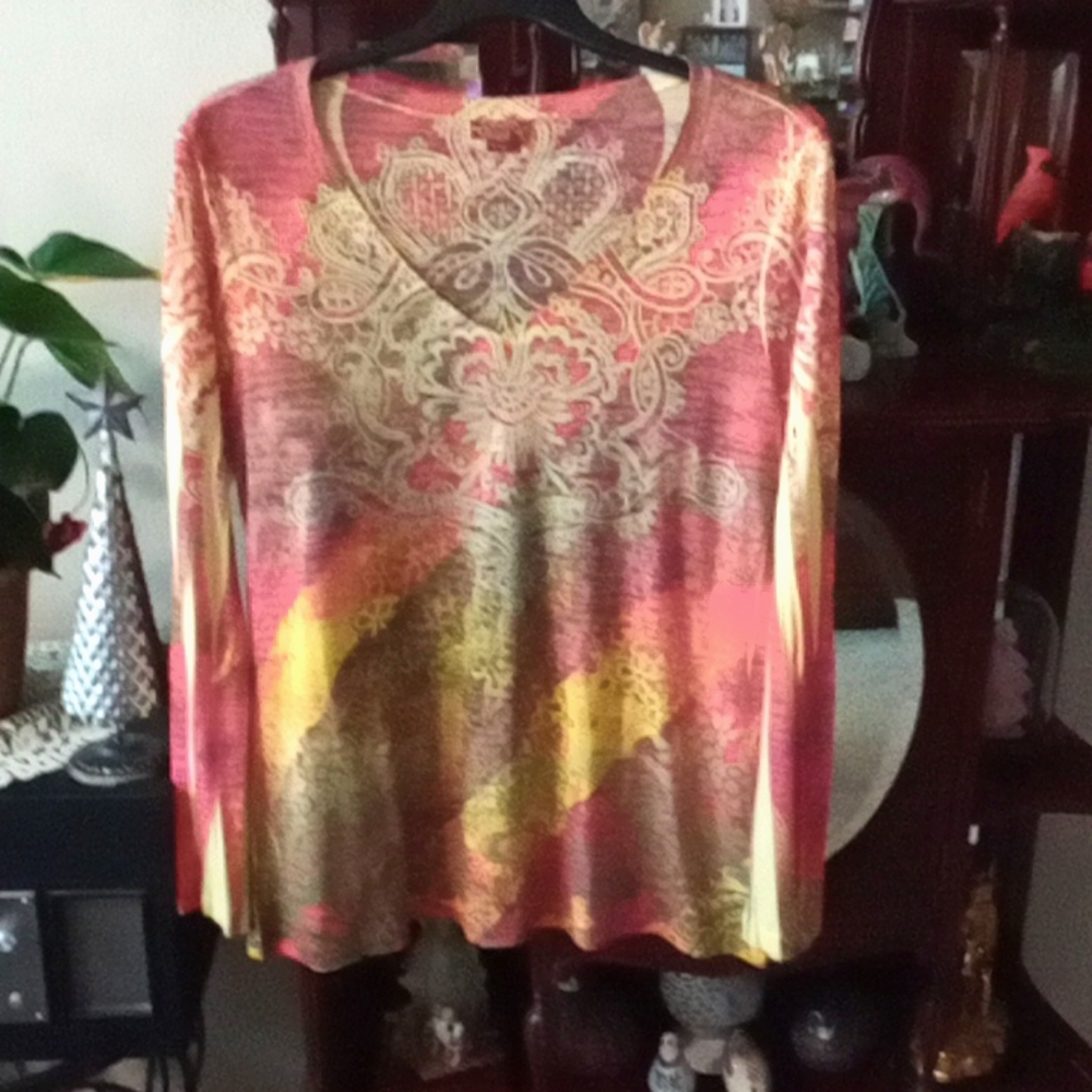 Wrangler long sleeve shirt.  XL